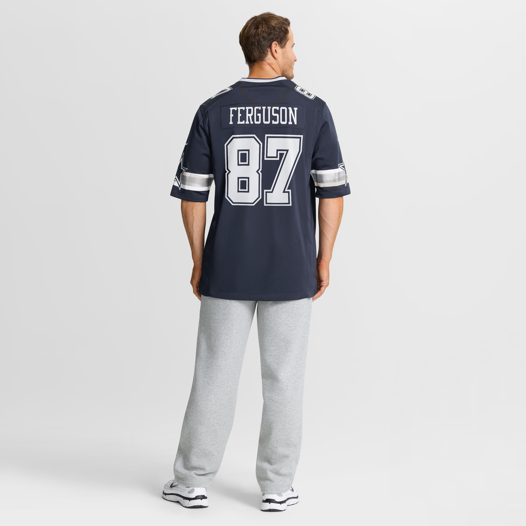 Dallas Cowboys Jake Ferguson Nike Navy Team Game Jersey product image 8, provided for visual reference and product detail