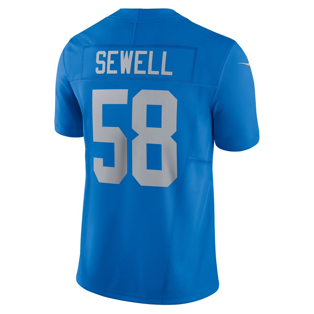 Detroit Lions Penei Sewell Nike Blue Vapor F.U.S.E. Alternate Limited Jersey product image 6, provided for visual reference