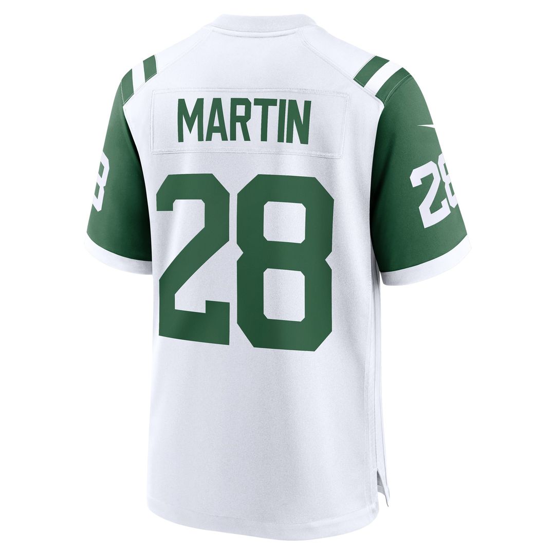 New York Jets Curtis Martin Nike White Retired Player Alternate Game Jersey product image 3, provided for visual reference