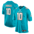 Miami Dolphins Jacob Rodriguez Nike Aqua Game Jersey product image 1, provided for visual reference and product detail review