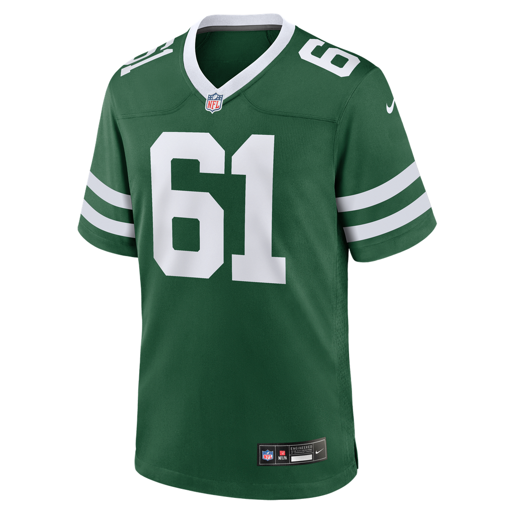 New York Jets Max Mitchell Nike Legacy Green Team Game Jersey product image 2, provided for visual reference and product