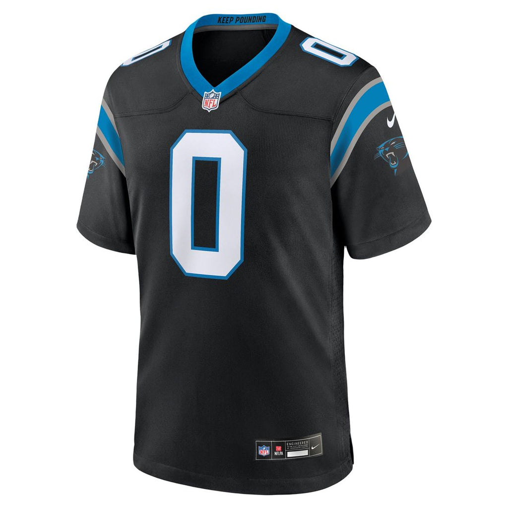 Carolina Panthers Ja'Tavion Sanders Nike Black Game Jersey product image 2, provided for visual reference and product detail