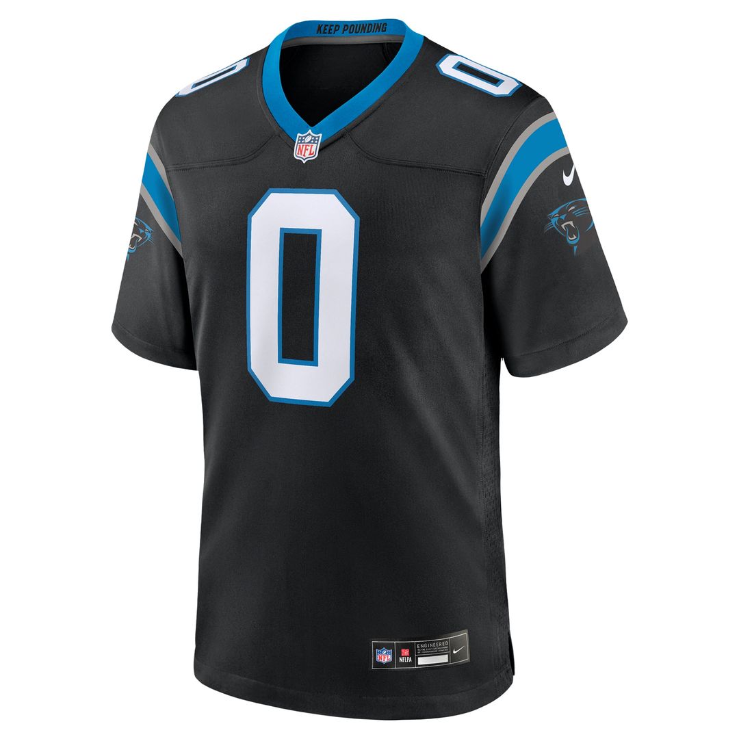 Carolina Panthers Ja'Tavion Sanders Nike Black Game Jersey product image 2, provided for visual reference and product detail