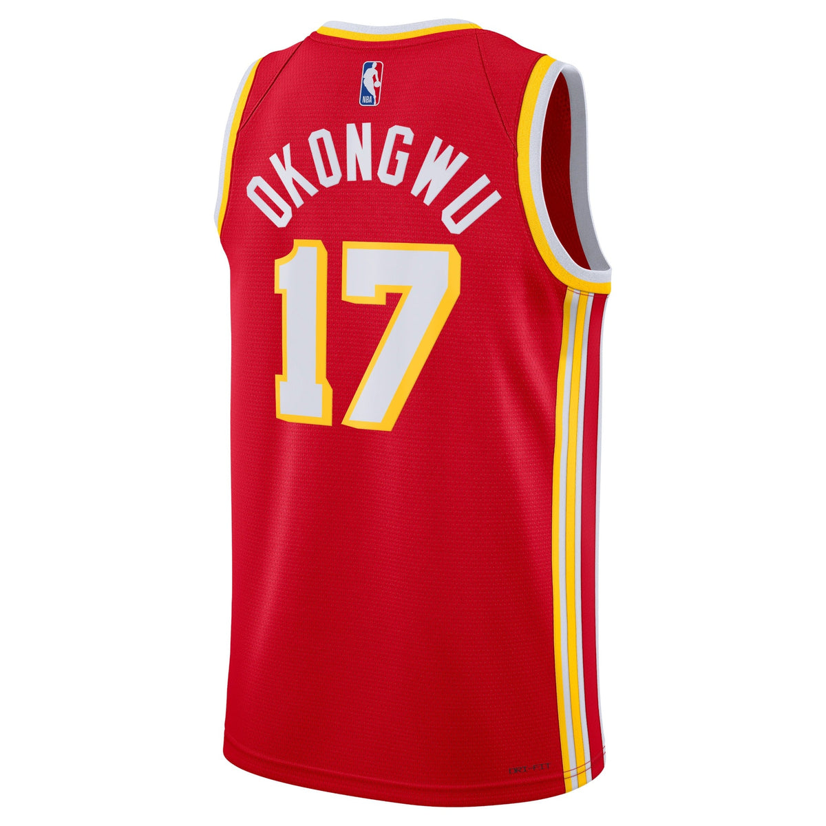 Atlanta Hawks Nike Icon Edition Swingman Jersey - Red - Onyeka Okongwu - Unisex product image 3, provided for visual