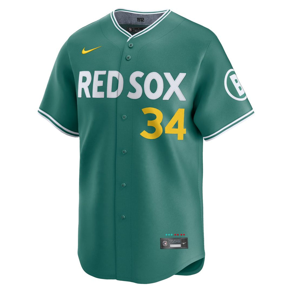 Boston Red Sox David Ortiz Nike Green 2025 City Connect Limited Retired Player Jersey product image 2, provided for visual
