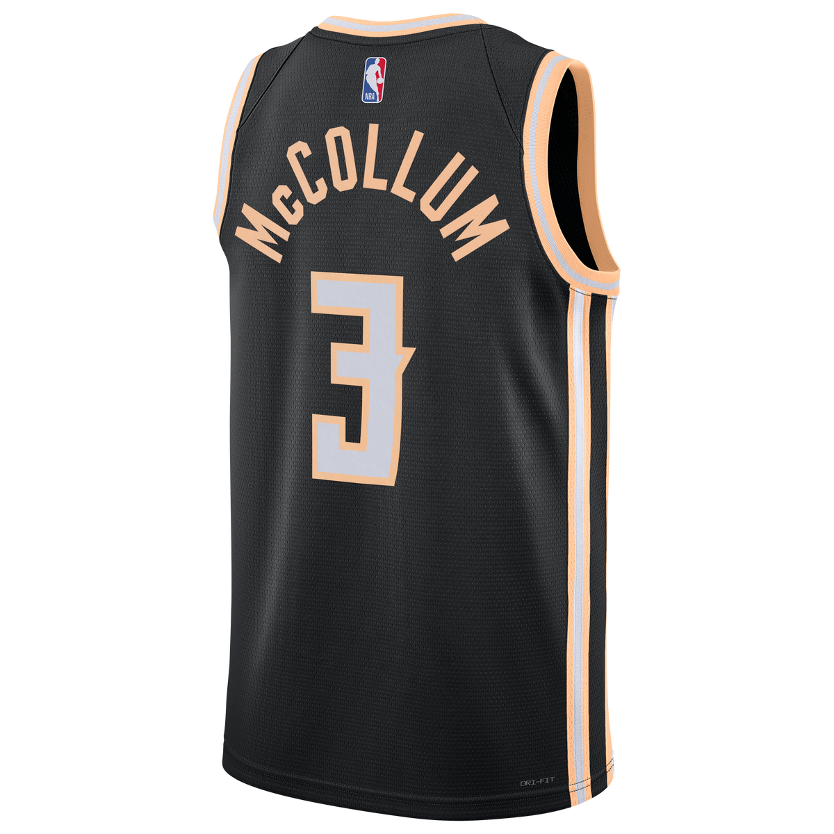 Nike Atlanta Hawks 2025/26 Nike City Edition Swingman Jersey - Black - CJ McCollum - Unisex product image 4, provided for