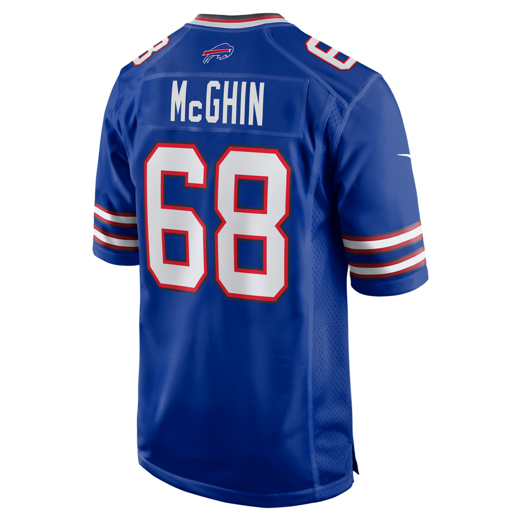 Buffalo Bills Garrett McGhin Nike Royal Team Game Jersey product image 3, provided for visual reference and product detail
