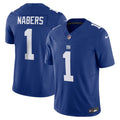 New York Giants Malik Nabers Nike Royal Vapor F.U.S.E. Limited Jersey product image 1, provided for visual reference and