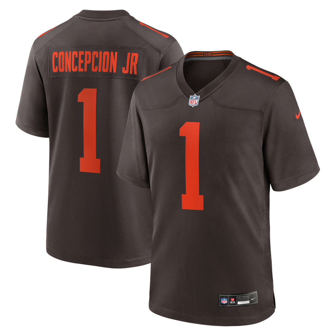 Cleveland Browns KC Concepcion Jr. Nike Brown Alternate Game Jersey product image 1, provided for visual reference and