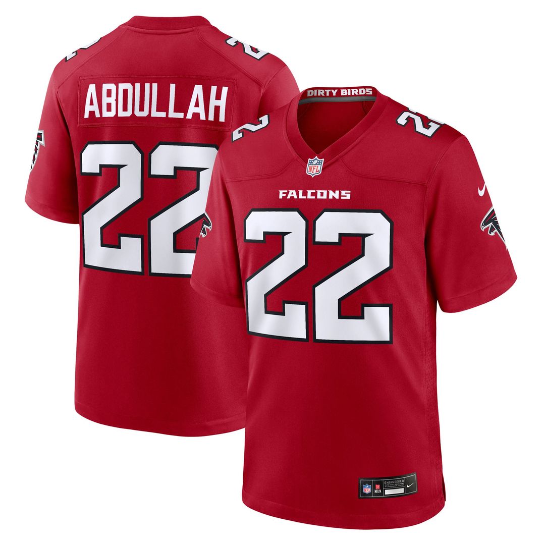 Atlanta Falcons Yasir Abdullah Nike Red Team Game Jersey product image 1, provided for visual reference and product detail