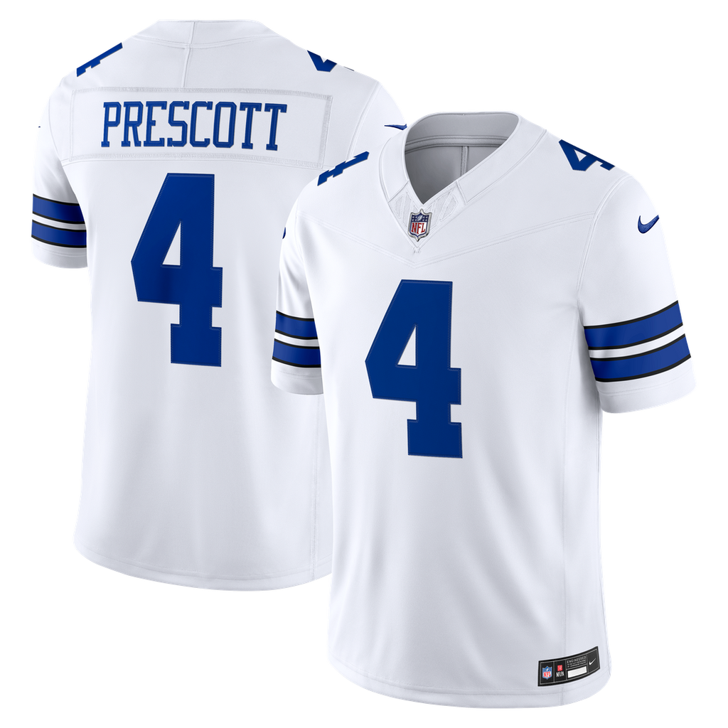 Dallas Cowboys Dak Prescott Nike Navy Alternate Vapor F.U.S.E. Stitched Limited Jersey product image 7, provided for visual