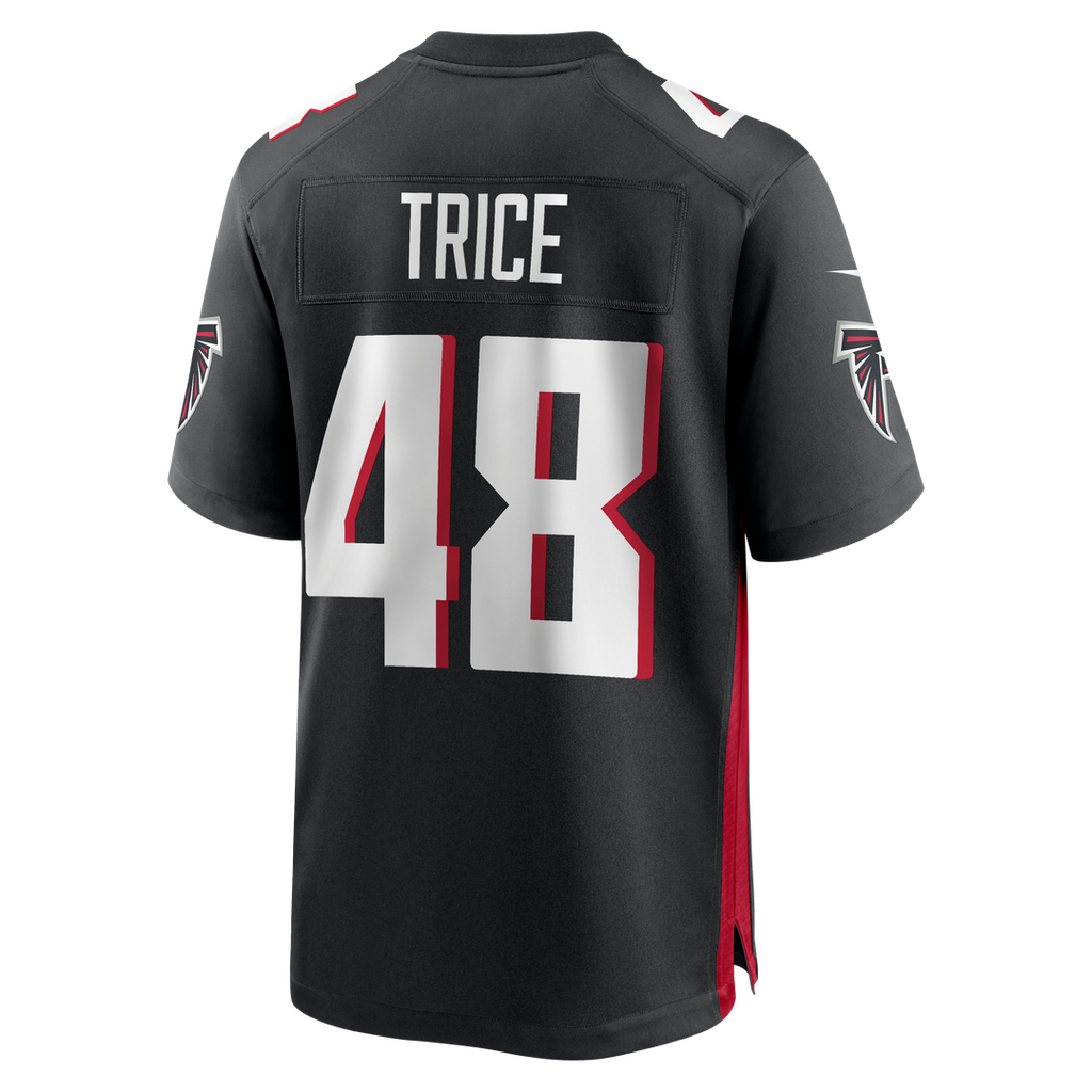 Atlanta Falcons Bralen Trice Nike Black Team Game Jersey product image 3, provided for visual reference and product detail