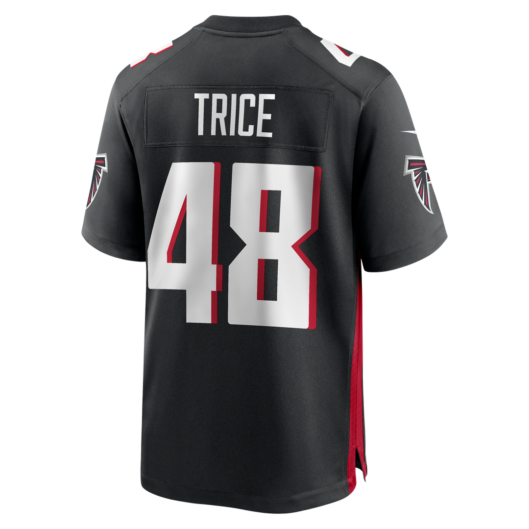 Atlanta Falcons Bralen Trice Nike Black Team Game Jersey product image 3, provided for visual reference and product detail