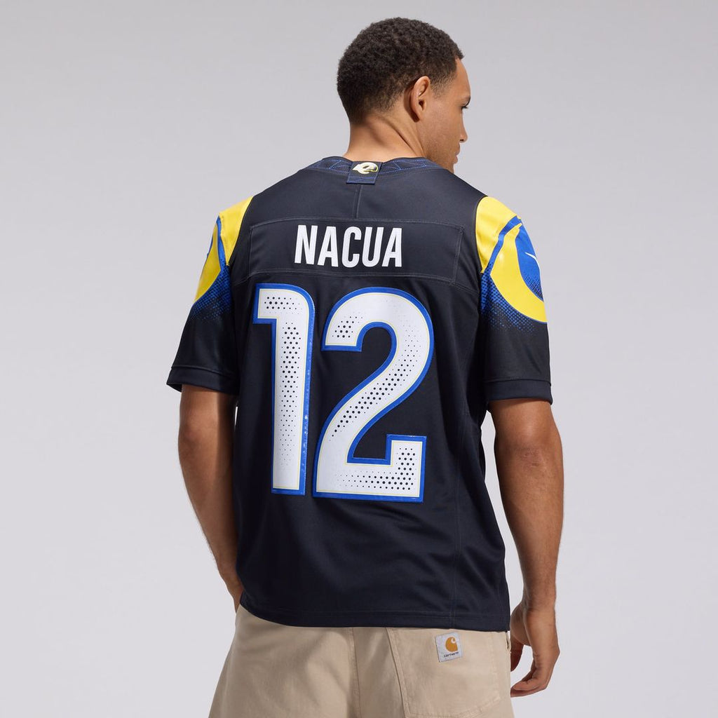 Los Angeles Rams Puka Nacua Nike Dark Blue Rivalries Collection Stitched Limited Jersey product image 3, provided for visual