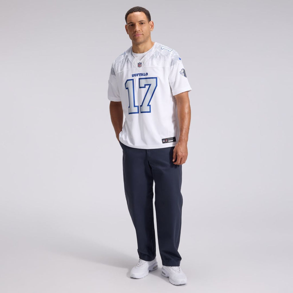 Buffalo Bills Josh Allen Nike White Rivalries Collection Stitched Limited Jersey product image 4, provided for visual