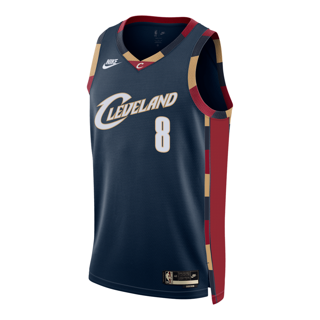 Cleveland Cavaliers Nike Classic Edition Swingman Jersey - Navy - Dennis Schröder - Unisex product image 3, provided for