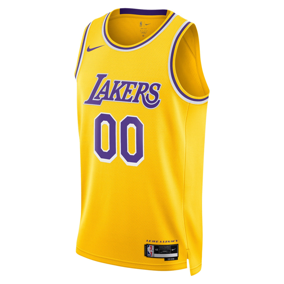 Los Angeles Lakers Nike Icon Swingman Jersey - Custom - Unisex product image 2, provided for visual reference and product