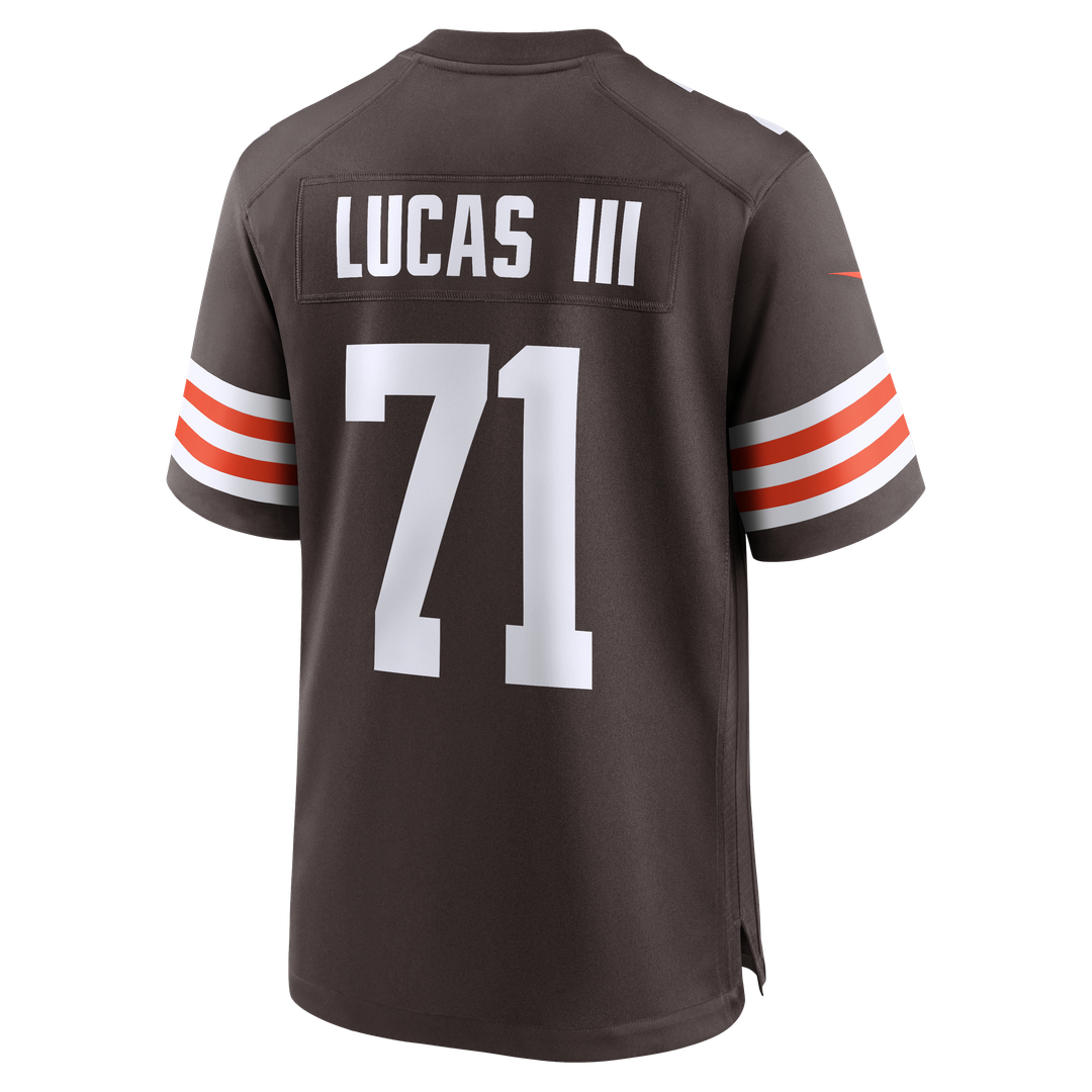 Cleveland Browns Cornelius Lucas Nike Brown Team Game Jersey product image 3, provided for visual reference and product