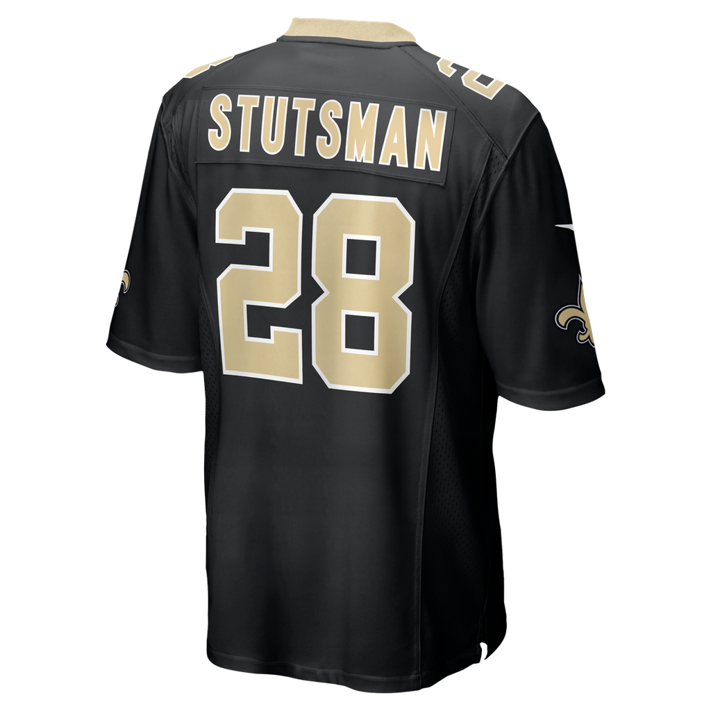 New Orleans Saints Danny Stutsman Nike Black Team Game Jersey product image 3, provided for visual reference and product