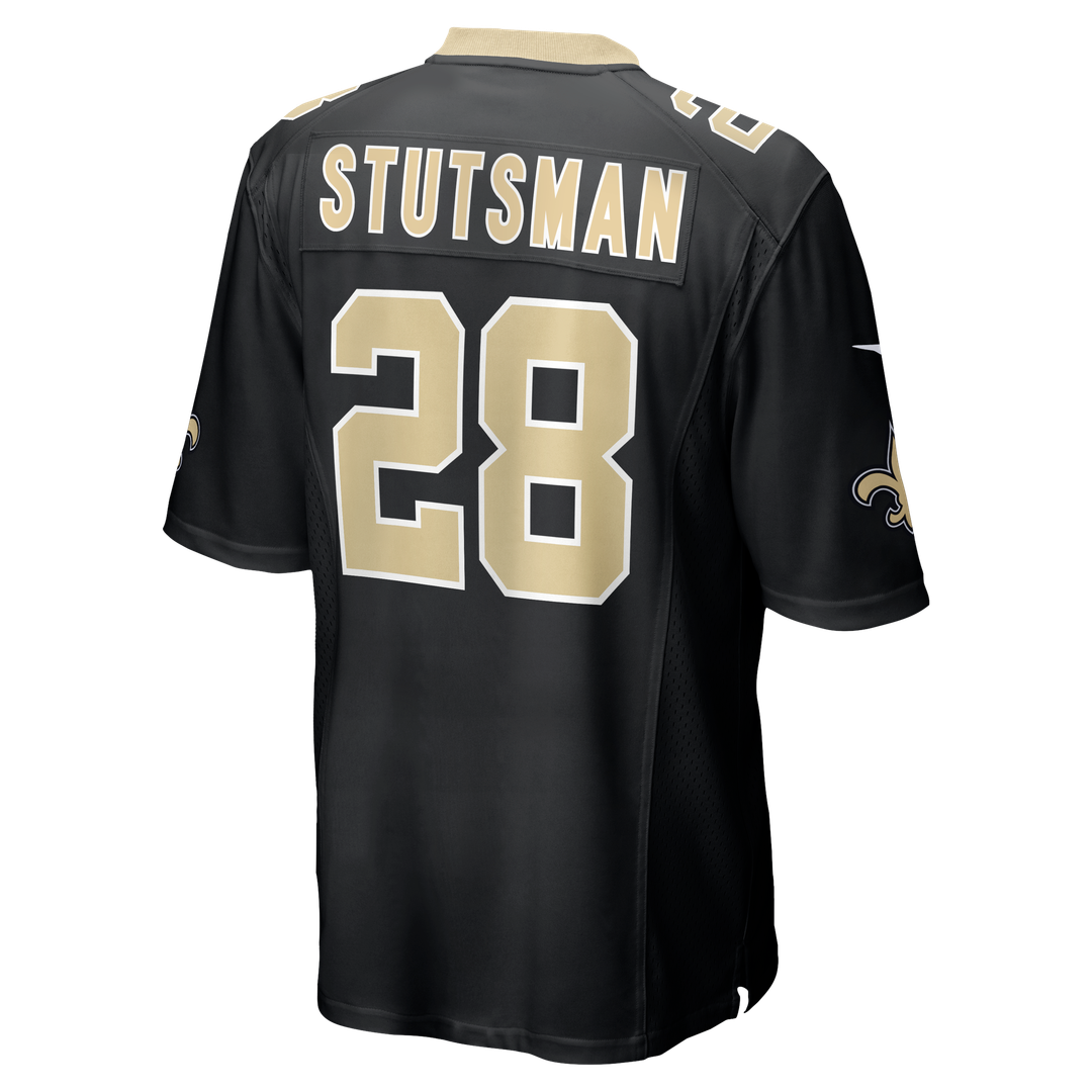 New Orleans Saints Danny Stutsman Nike Black Team Game Jersey product image 3, provided for visual reference and product