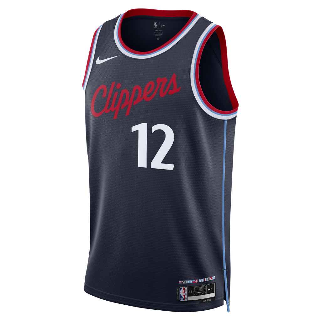 Los Angeles Clippers Nike Replica Icon Edition Swingman Jersey - Navy - Nick Martinelli - Unisex product image 3, provided