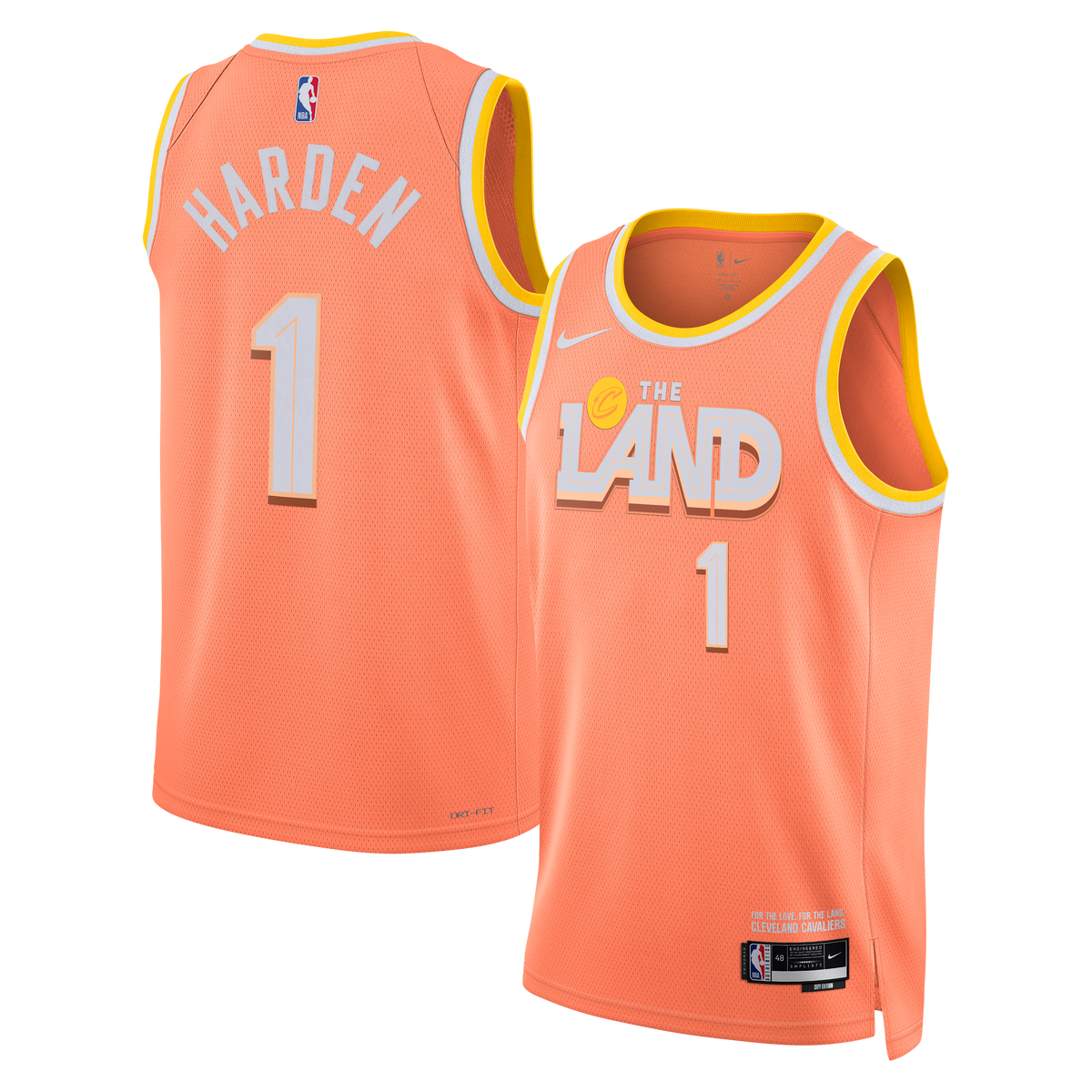Nike Cleveland Cavaliers 2025/26 City Edition Swingman Jersey - Custom - Unisex - James Harden product image 2, provided for