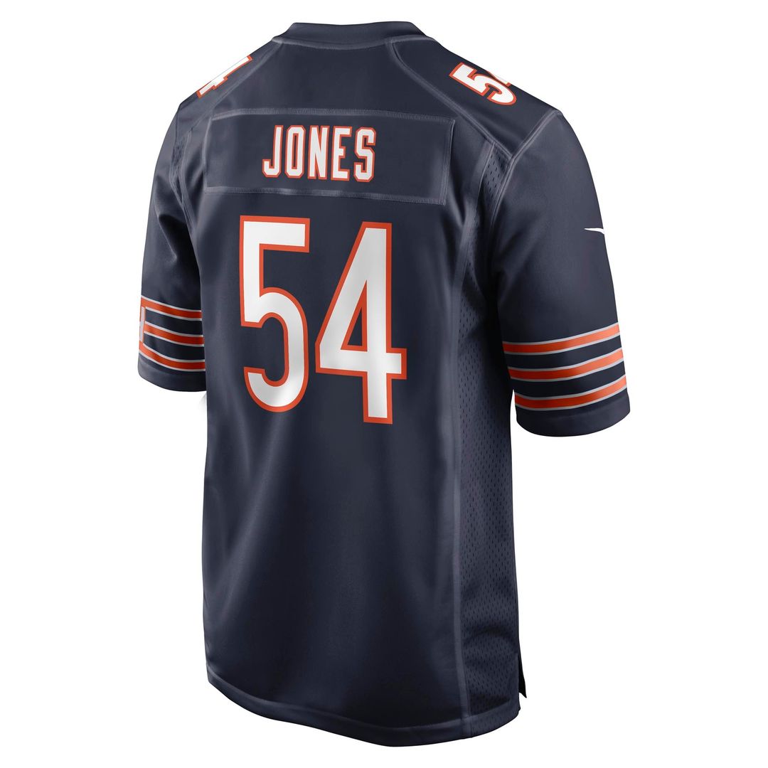 Chicago Bears Logan Jones Nike Navy Team Game Jersey product image 5, provided for visual reference and product detail review
