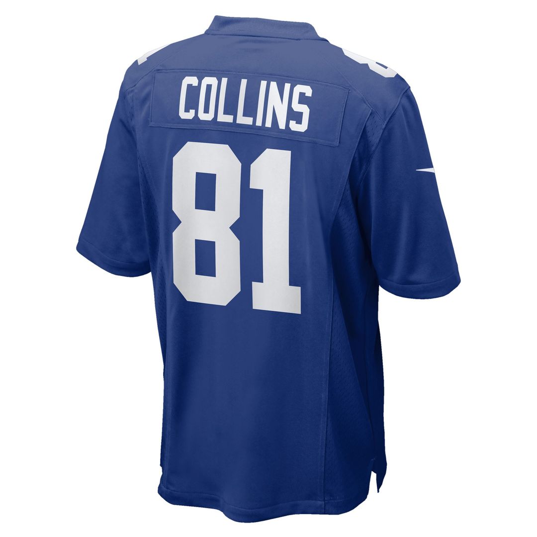 New York Giants Beaux Collins Nike Royal Team Game Jersey product image 3, provided for visual reference and product detail