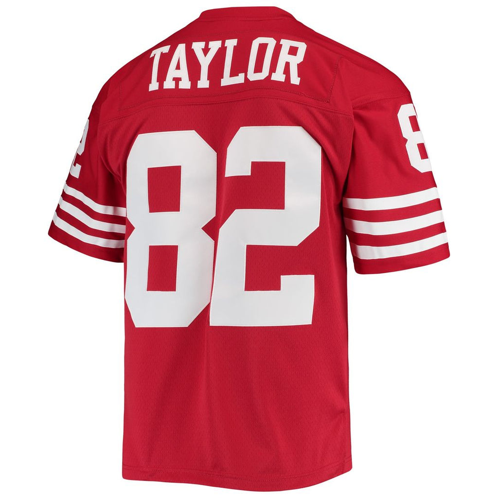 San Francisco 49ers John Taylor Mitchell & Ness Scarlet Legacy Replica Jersey product image 3, provided for visual reference