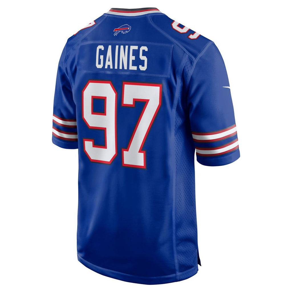 Buffalo Bills Greg Gaines Nike Royal Team Game Jersey product image 5, provided for visual reference and product detail