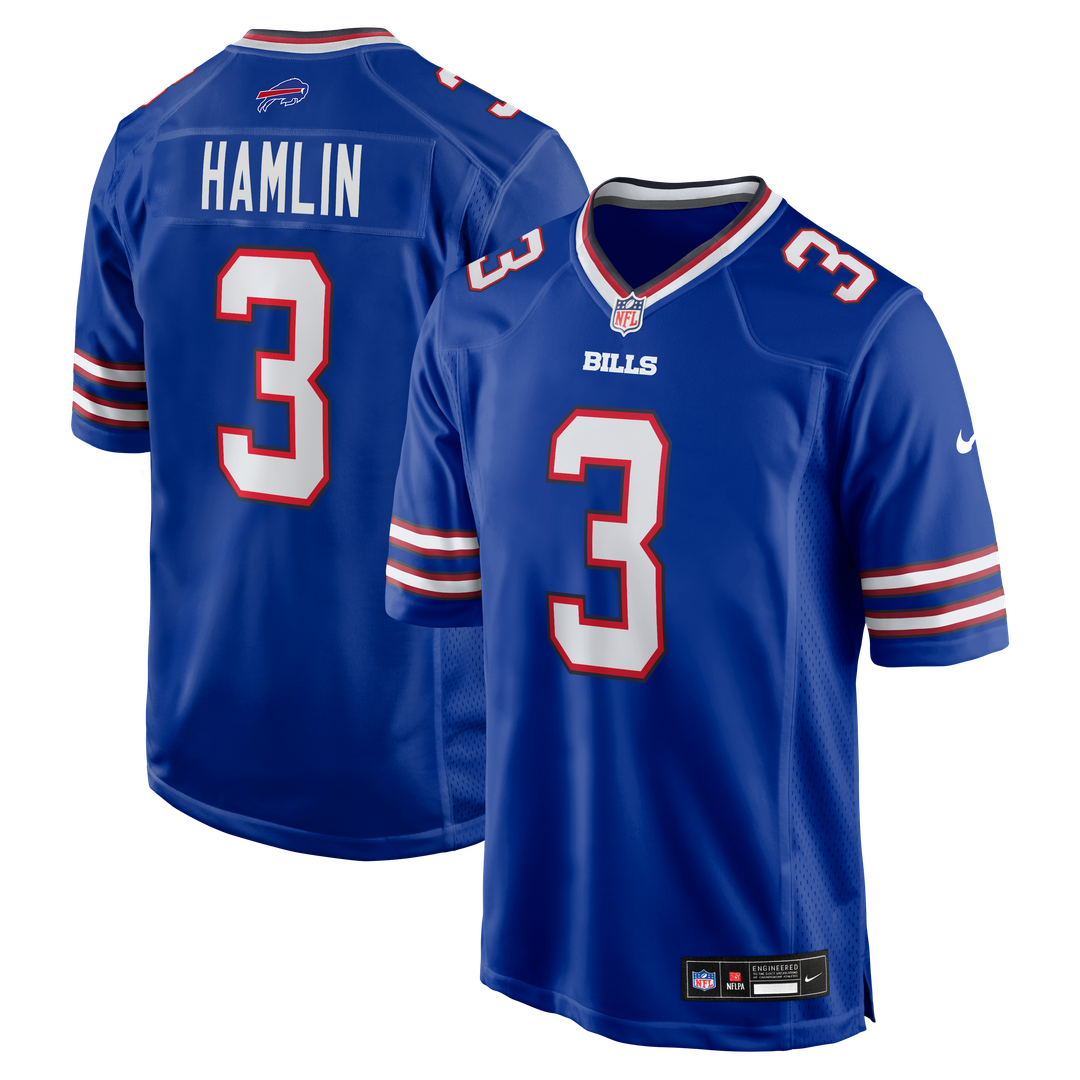 Buffalo Bills Damar Hamlin Nike Royal Game Jersey product image 9, provided for visual reference and product detail review