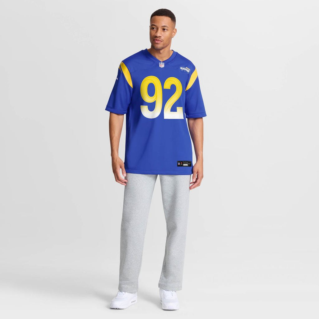 Los Angeles Rams Harrison Mevis Nike Royal Team Game Jersey product image 4, provided for visual reference and product