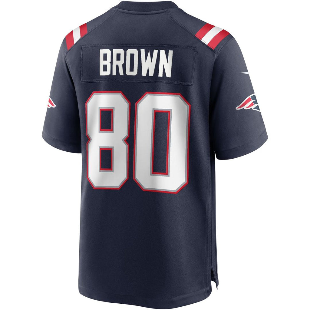 New England Patriots Troy Brown Nike Navy Game Retired Player Jersey product image 3, provided for visual reference and