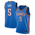 Oklahoma City Thunder Nike Icon Edition Swingman Jersey - Blue - Luguentz Dort - Unisex product image 1, provided for visual