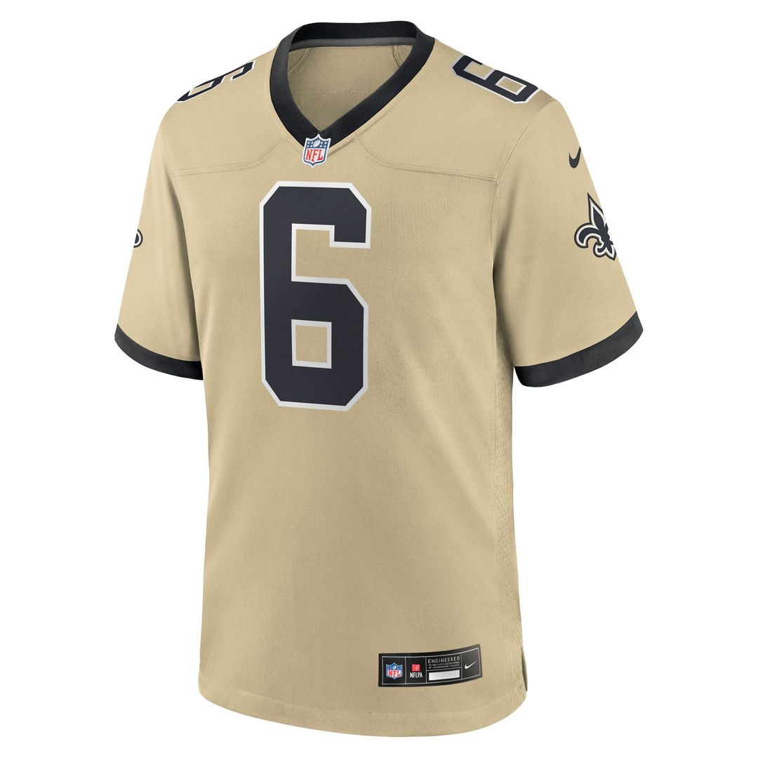 New Orleans Saints Tyler Shough Nike White Game Player Jersey product image 20, provided for visual reference and product