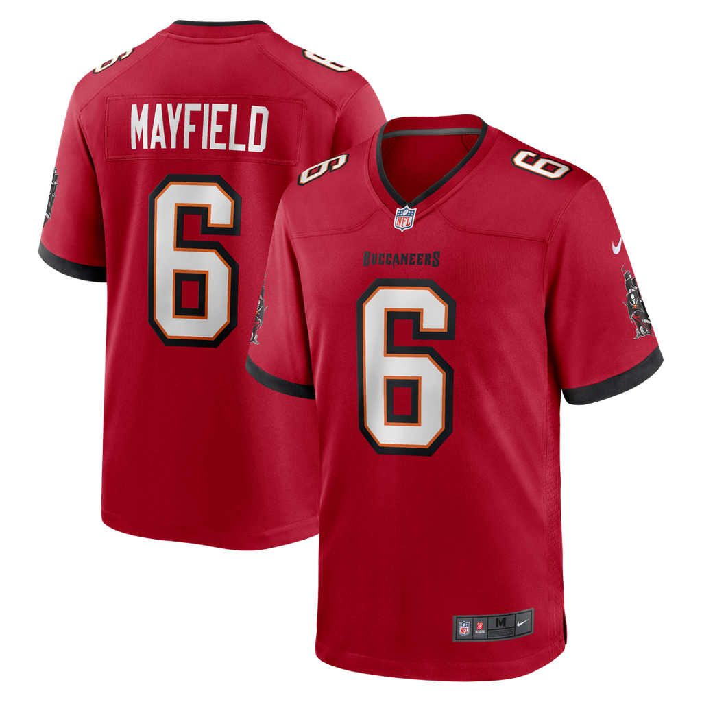 Tampa Bay Buccaneers Baker Mayfield Nike Orange Throwback Game Jersey product image 13, provided for visual reference and
