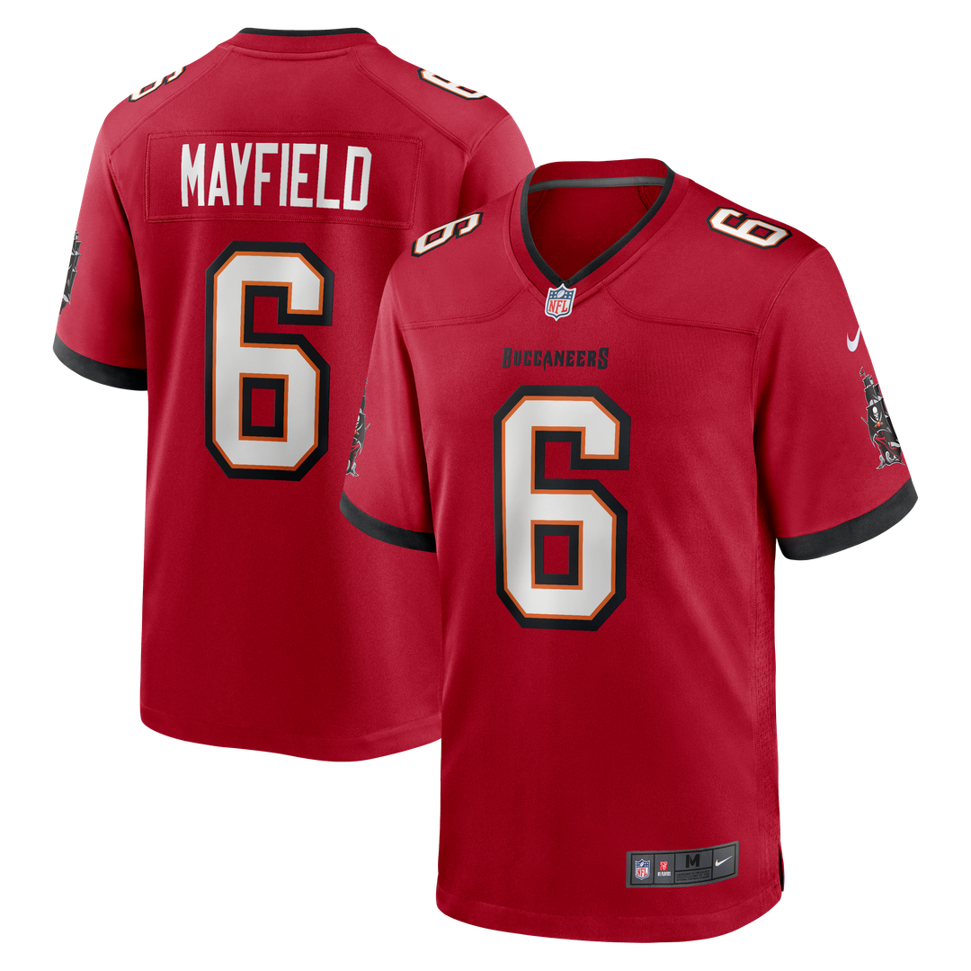 Tampa Bay Buccaneers Baker Mayfield Nike White Away Game Jersey product image 46, provided for visual reference and product