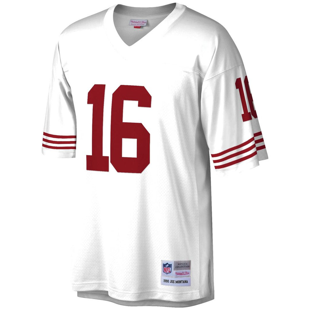 San Francisco 49ers Joe Montana Mitchell & Ness White 1990 Legacy Replica Jersey product image 5, provided for visual