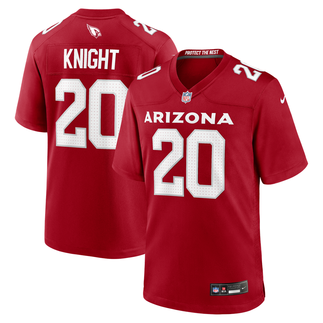 Arizona Cardinals Zonovan Knight Nike Cardinal Team Game Jersey product image 1, provided for visual reference and product