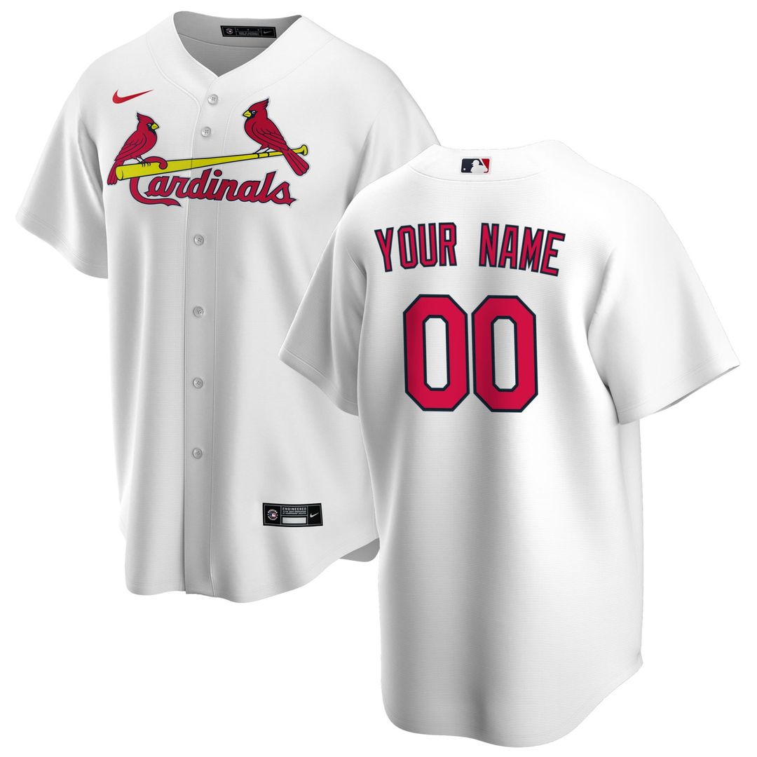 St. Louis Cardinals Nike Light Blue Alternate Replica Custom Jersey product image 7, provided for visual reference and