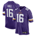 Minnesota Vikings Jaren Hall Nike Purple Game Jersey product image 1, provided for visual reference and product detail review