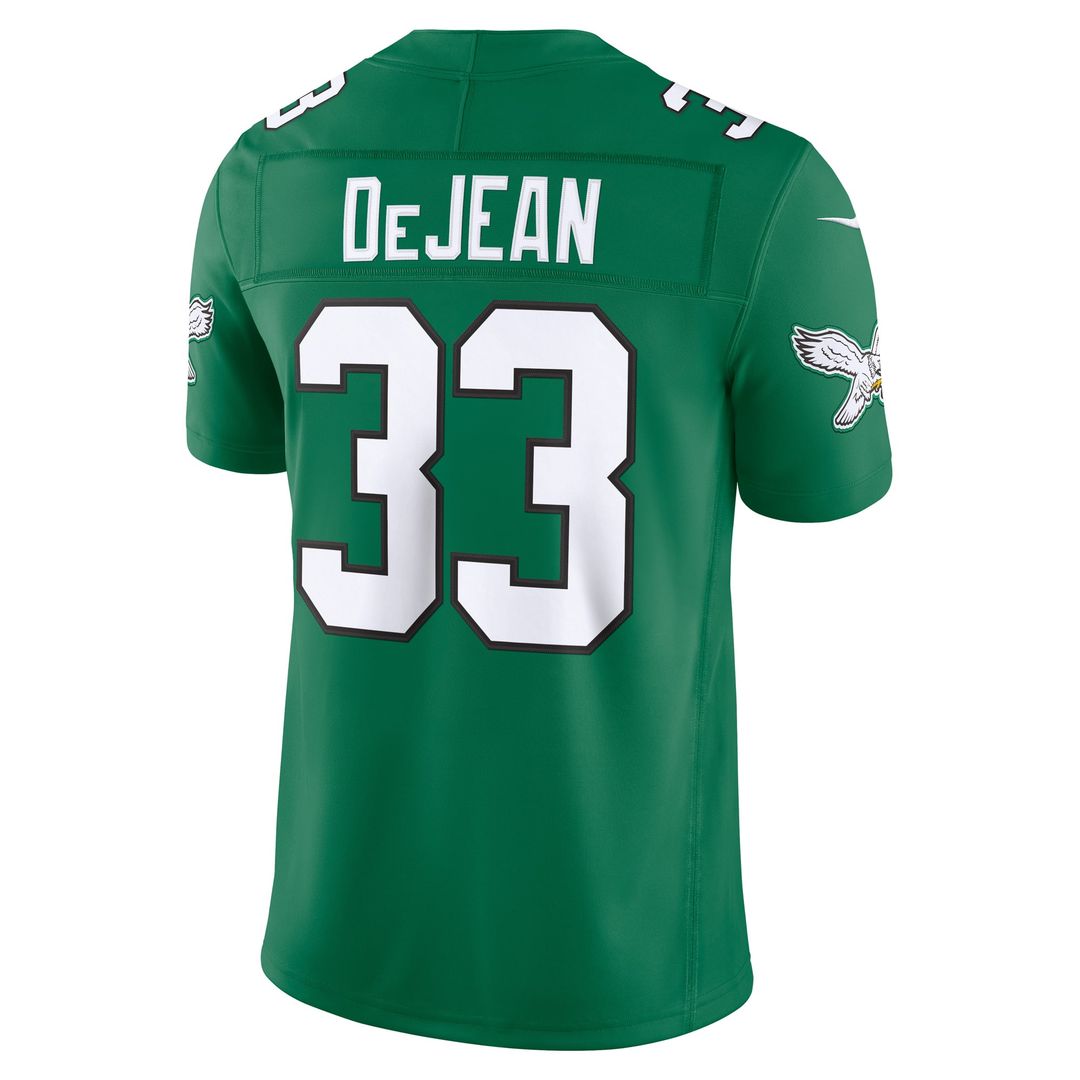 Philadelphia Eagles Cooper DeJean Nike Midnight Green Team Vapor F.U.S.E. Stitched Limited Jersey product image 37, provided