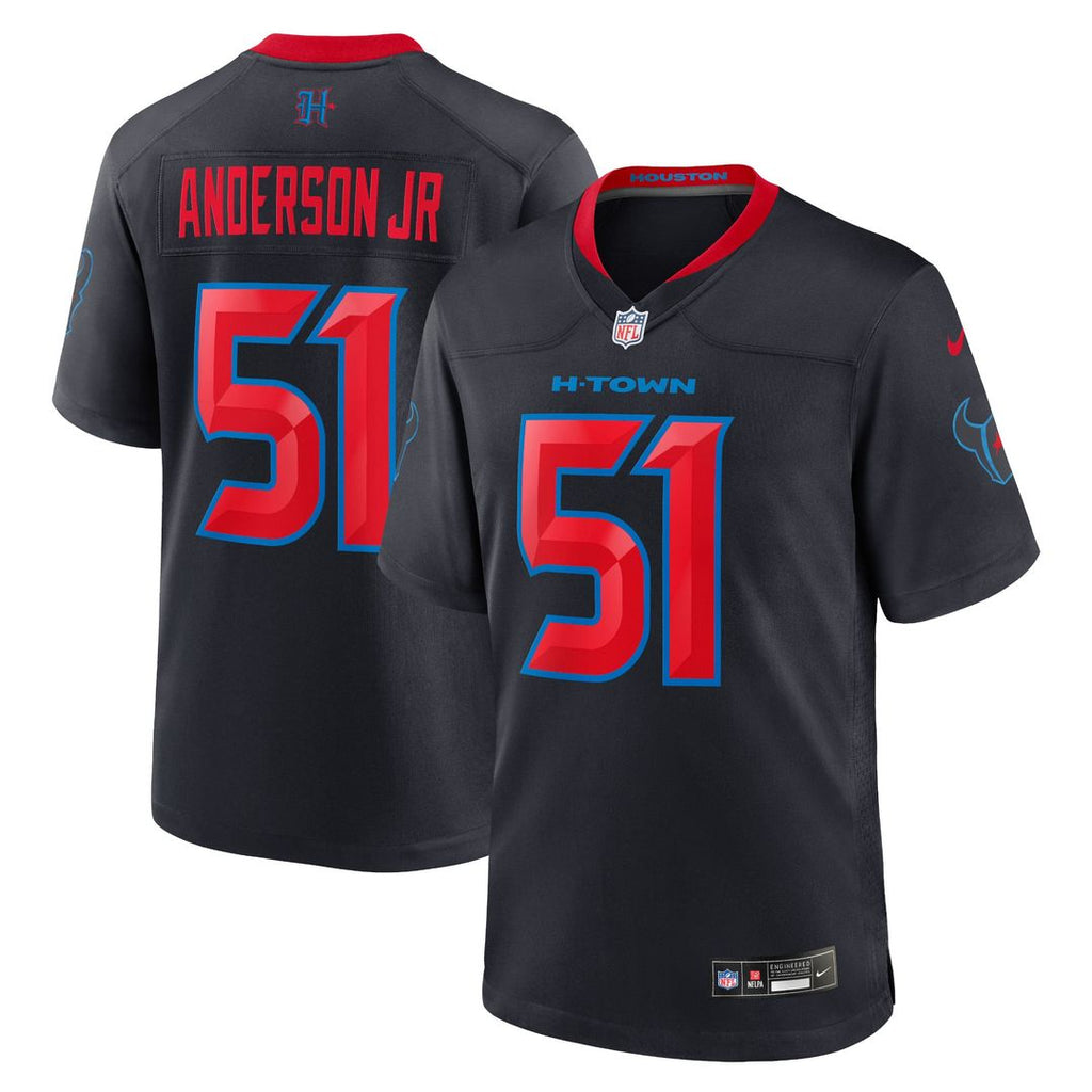 Houston Texans Will Anderson Jr. Nike Navy Alternate Game Jersey product image 7, provided for visual reference and product