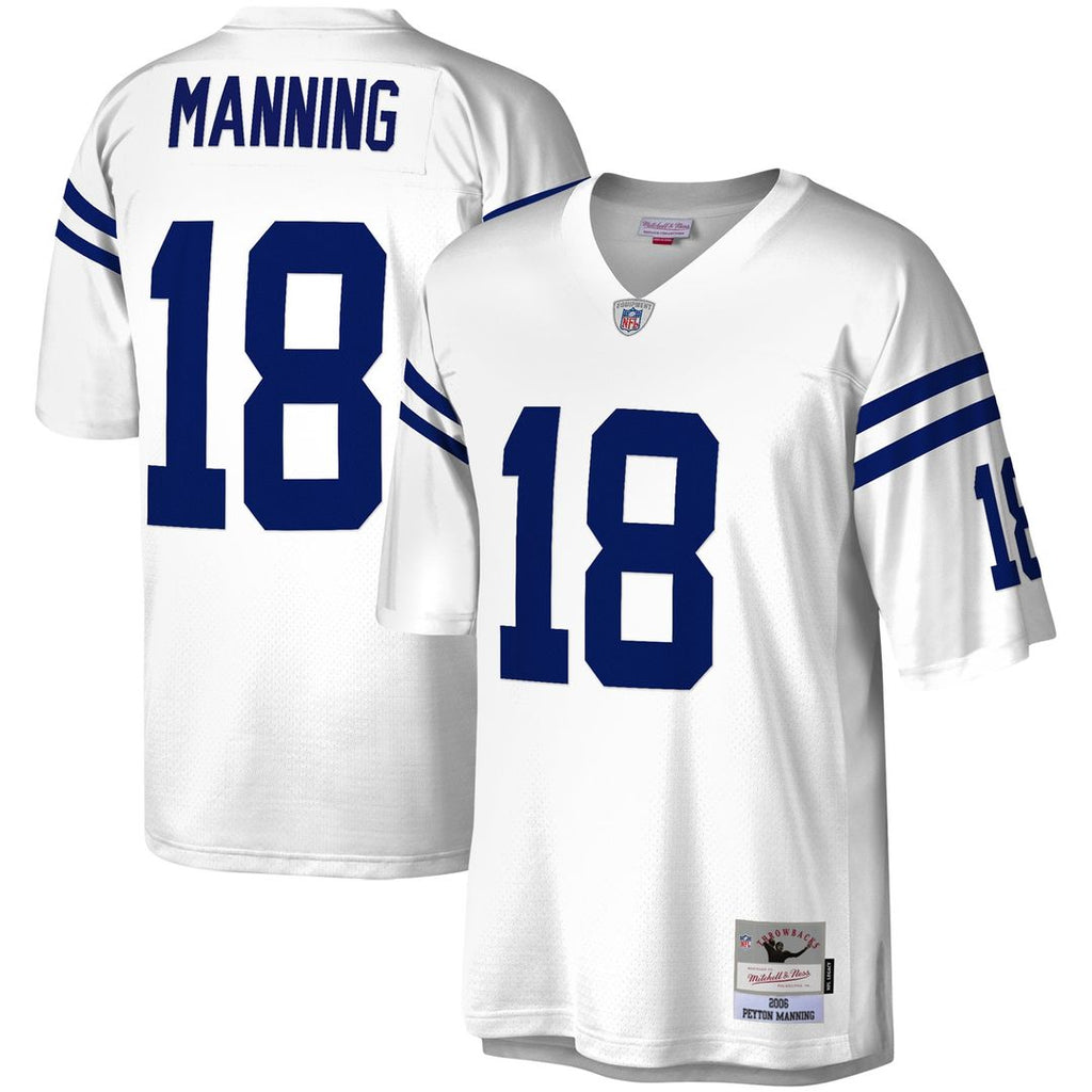 Indianapolis Colts Peyton Manning Mitchell & Ness Royal Legacy Replica Jersey product image 7, provided for visual reference