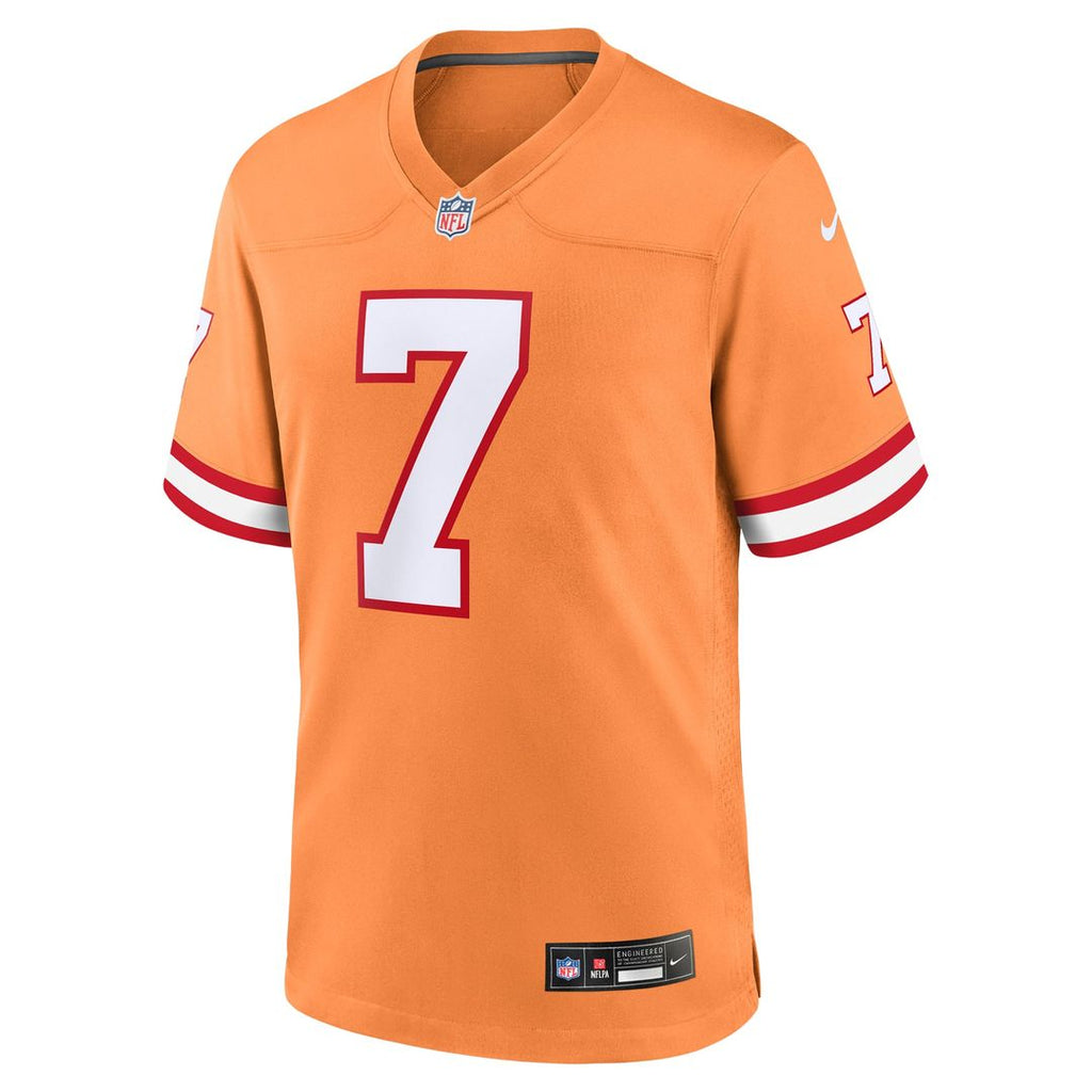 Tampa Bay Buccaneers Bucky Irving Nike Pewter Alternate Game Jersey product image 16, provided for visual reference and