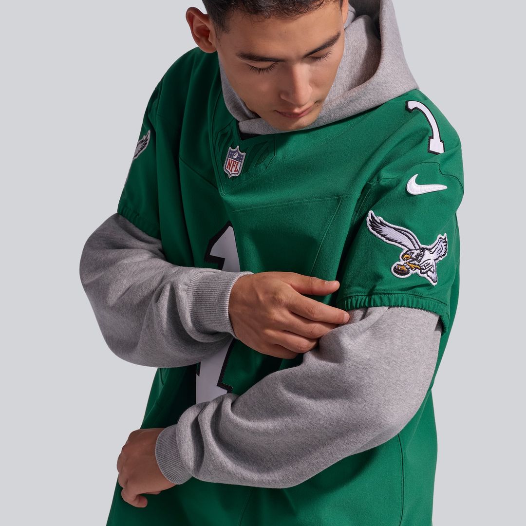 Philadelphia Eagles Jalen Hurts Nike Kelly Green Alternate Vapor F.U.S.E. Elite Jersey product image 23, provided for visual