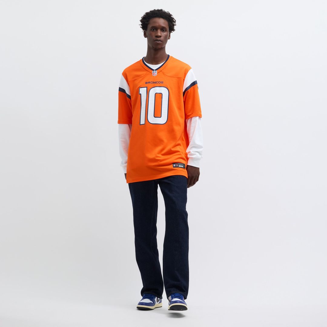 Denver Broncos Bo Nix Nike Navy Alternate Game Jersey product image 18, provided for visual reference and product detail