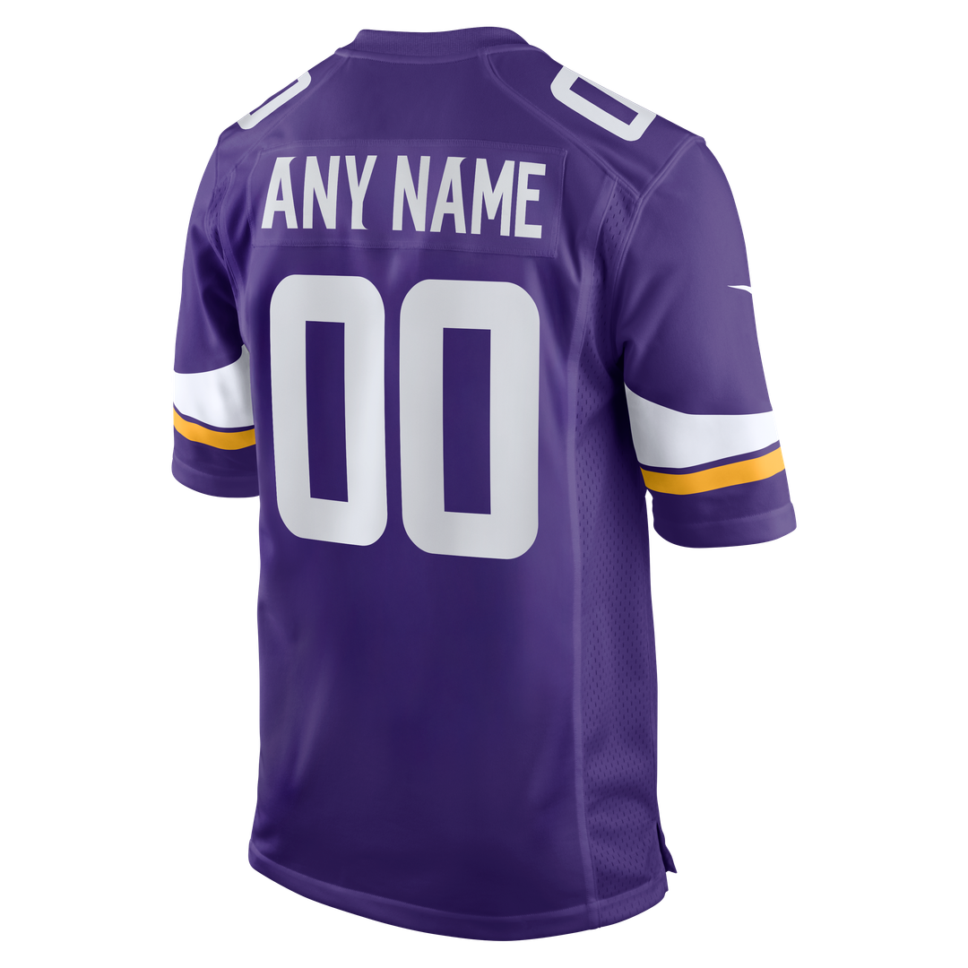 Minnesota Vikings Nike Purple Custom Game Jersey product image 3, provided for visual reference and product detail review
