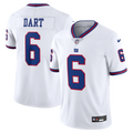 New York Giants Jaxson Dart Nike White Vintage White Vapor Untouchable Stitched Limited Jersey product image 1, provided for
