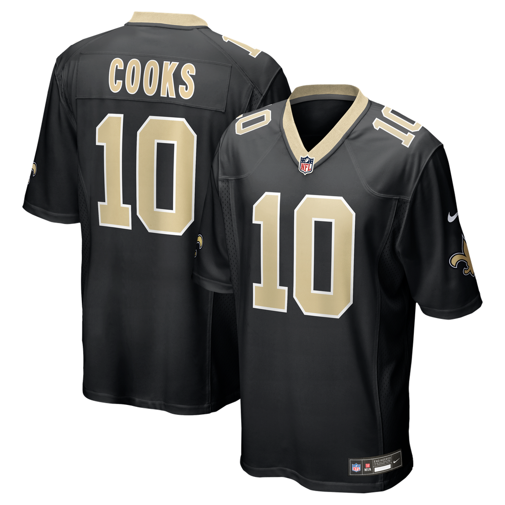New Orleans Saints Brandin Cooks Nike Black Team Game Jersey product image 1, provided for visual reference and product